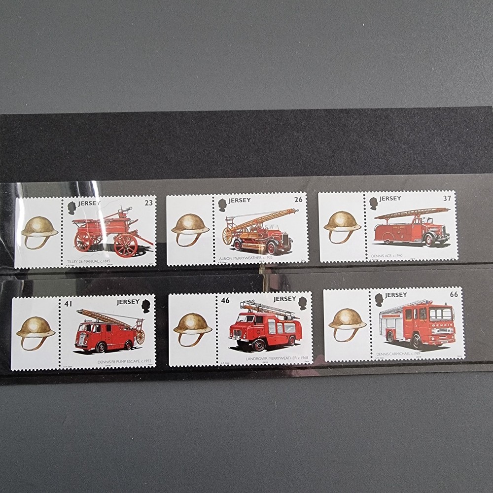 JERSEY 2001 Stamps.Fire Engines.MNH