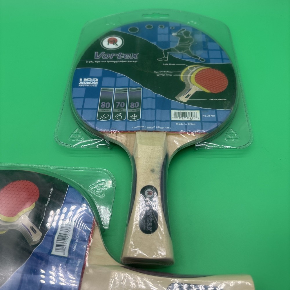 Vortex 5-ply, Pips-out Sponge rubber Racket