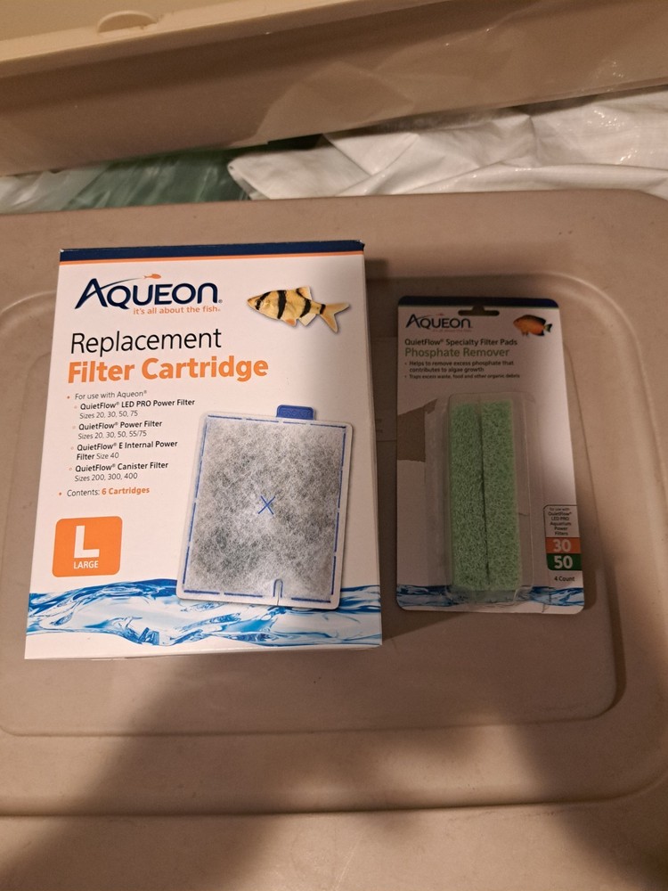 Aqueon Replacement Filter Catridges And 2 Pack Phosphate Remover Aquarium