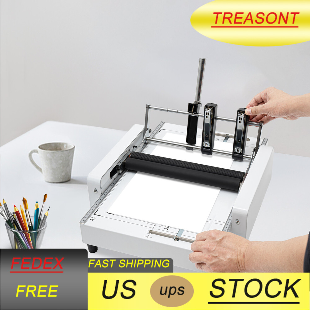 Booklet Making Machine Paper Bookbinding & Folding Printing Booklet Stapling A3