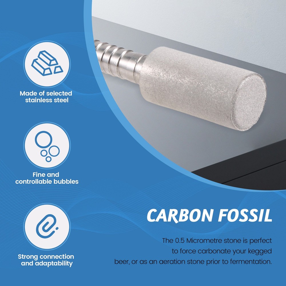 0.5 Diffusion Stone Steel Carbonation Aeration for Kegged Wine Tools Bar9634