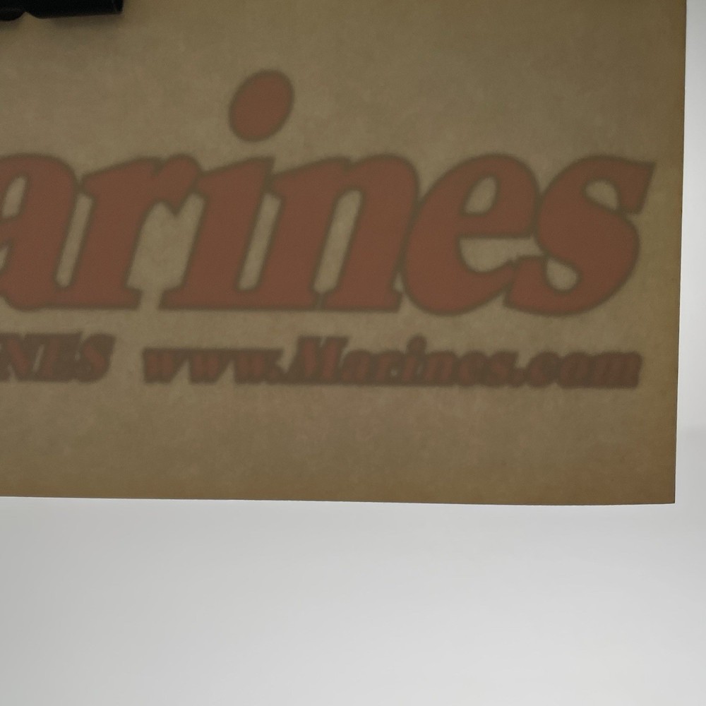 Vintage Marines Window Decal 8x3"