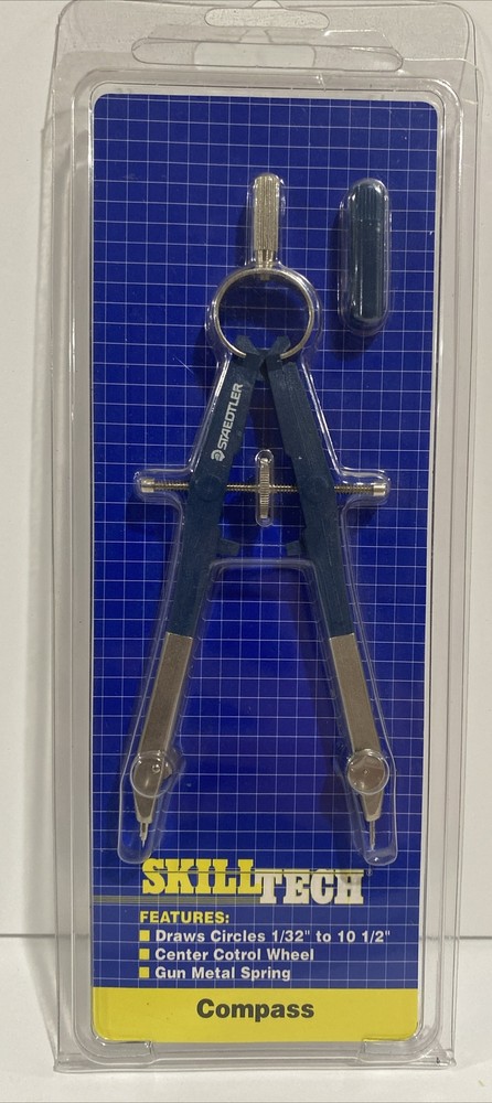 Skill Tech 1/32”-10 1/2” Compass Tool-Made In Germany- New-Vintage