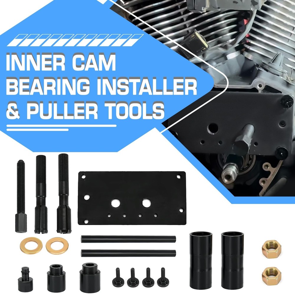 Inner Cam Bearing Installer and Puller Tools Compatible with Harley 88 93 96 ...