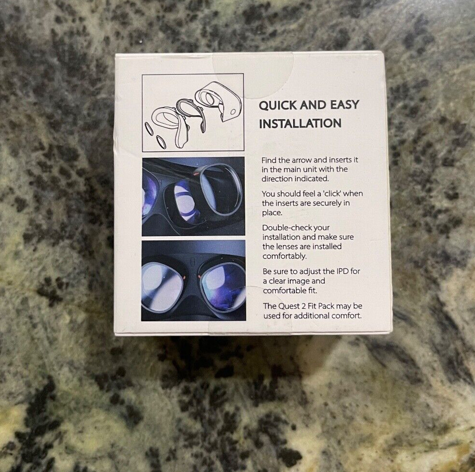 VirtuGlasses Lens Insert for Oculus Quest 2, Amavasion VR Myopia Glasses
