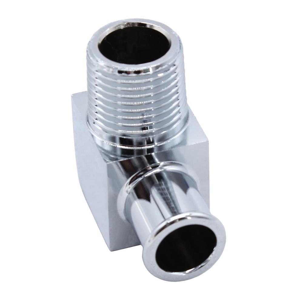 Heater Hose Fitting 90 Degree Aluminum 1/2" NPT to 5/8" Barb Connector Alloy
