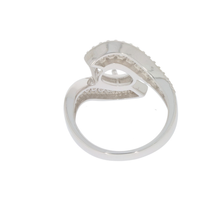 Sterling Silver Semi Mount Ring Setting Oval OV 9x7mm