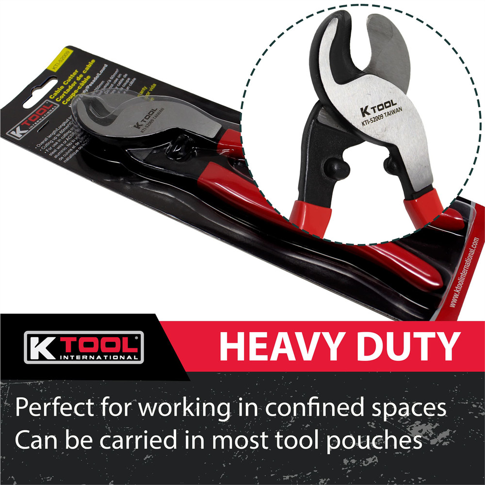 K-Tool 52009 9-1/4" Long Heavy Duty Cable Cutters