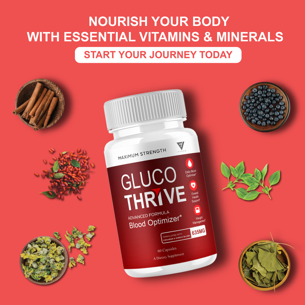 Gluco Thrive Capsules, Gluco Thrive Advanced Formula (60 Capsules)