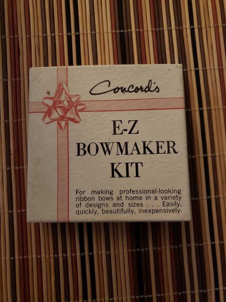 VINTAGE CONCORD'S E-Z BOWMAKER KIT with INSTRUCTIONS
