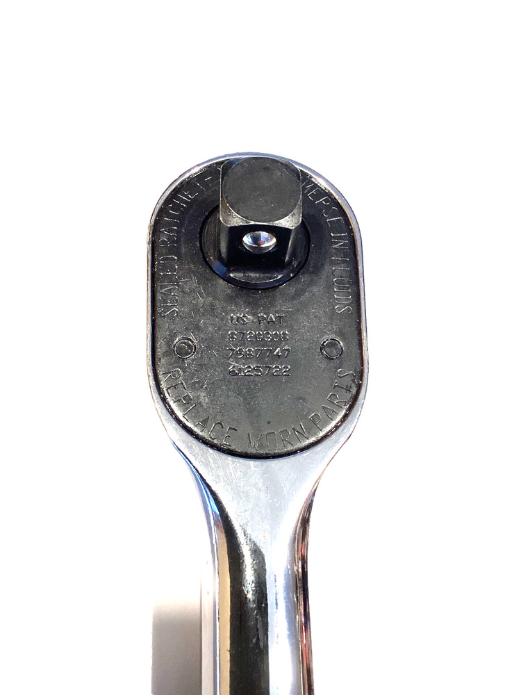 Snap On Tools SLL80A 1/2” Drive Extra Long Handle Fixed Head Chrome Ratchet NICE