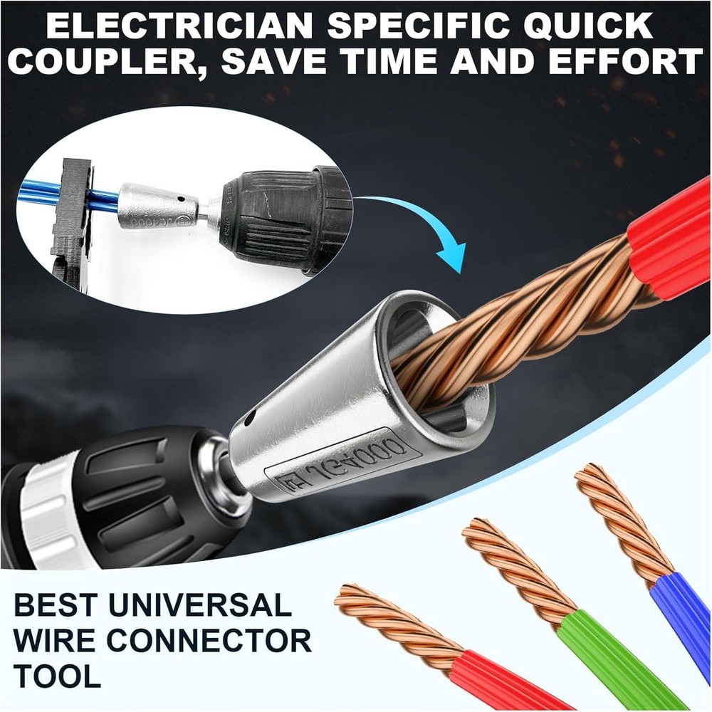 2025 Upgraded Drill Wire Twister Tool - Silver