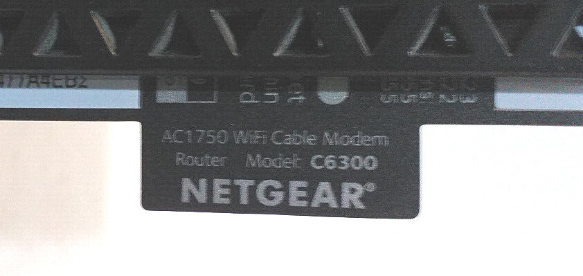 Netgear Model:C6300 Modem Router