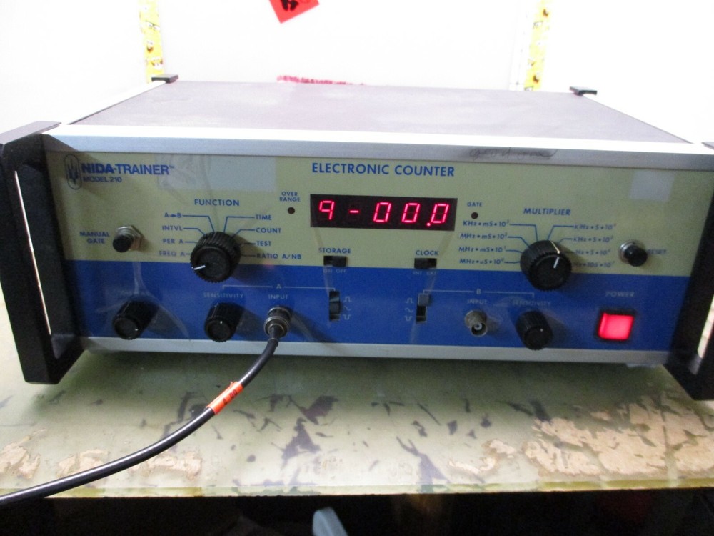 nida-trainer model 210 electronic frequency counter [5*A-20]