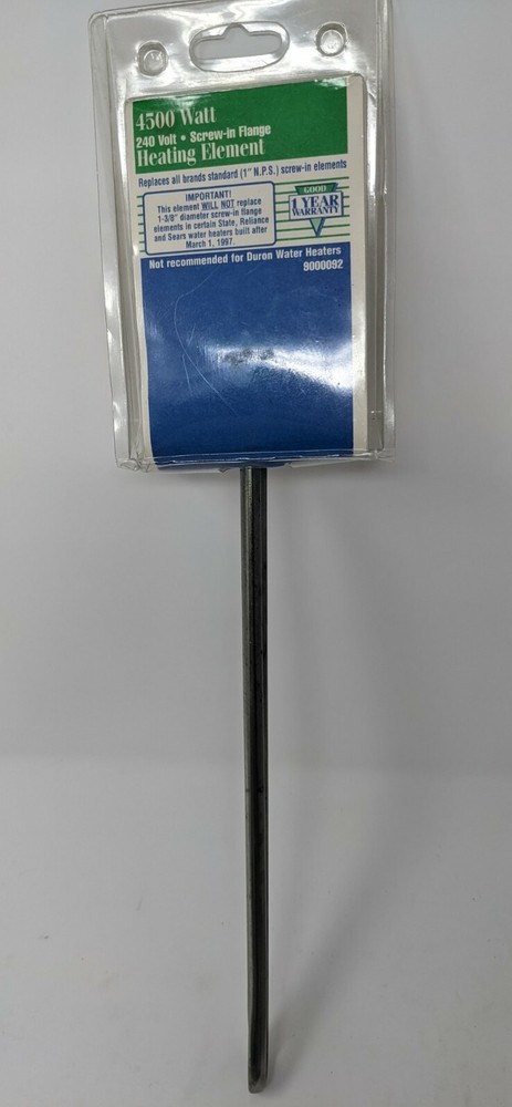 4500 Watt 240 Volt 1" Screw-in Flange Heating Element 9000092