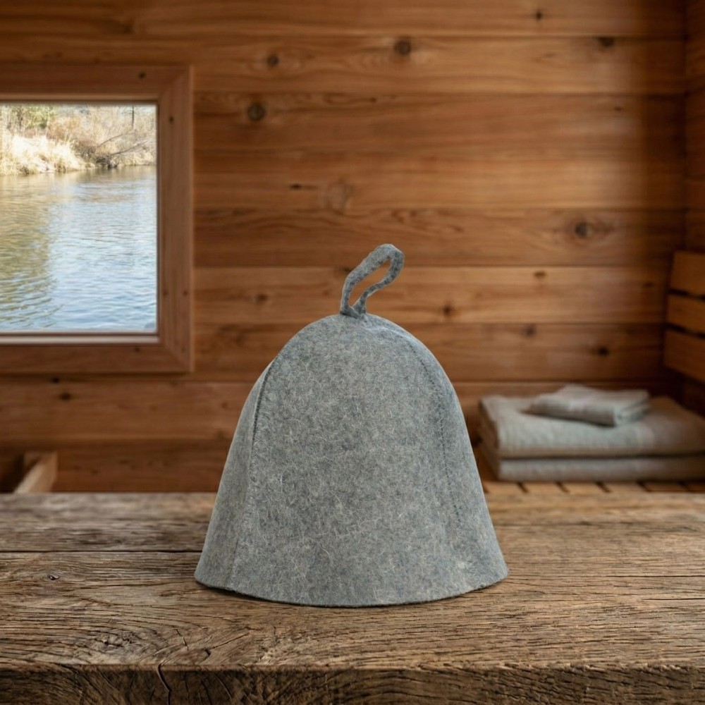 Sauna Hat 100% Wool Large Heads Fit