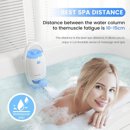 Bath Jet Spa, Jet/Bubble Maker Mode, Bathtub Spa single head, White