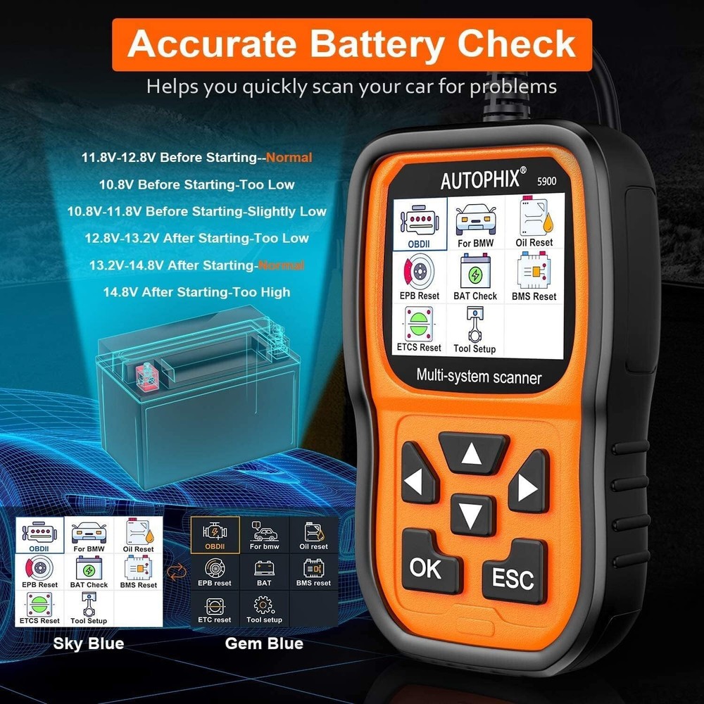 For BMW Mini OBD2 Scanner Full System Diagnostic Tool Battery Registration Reset