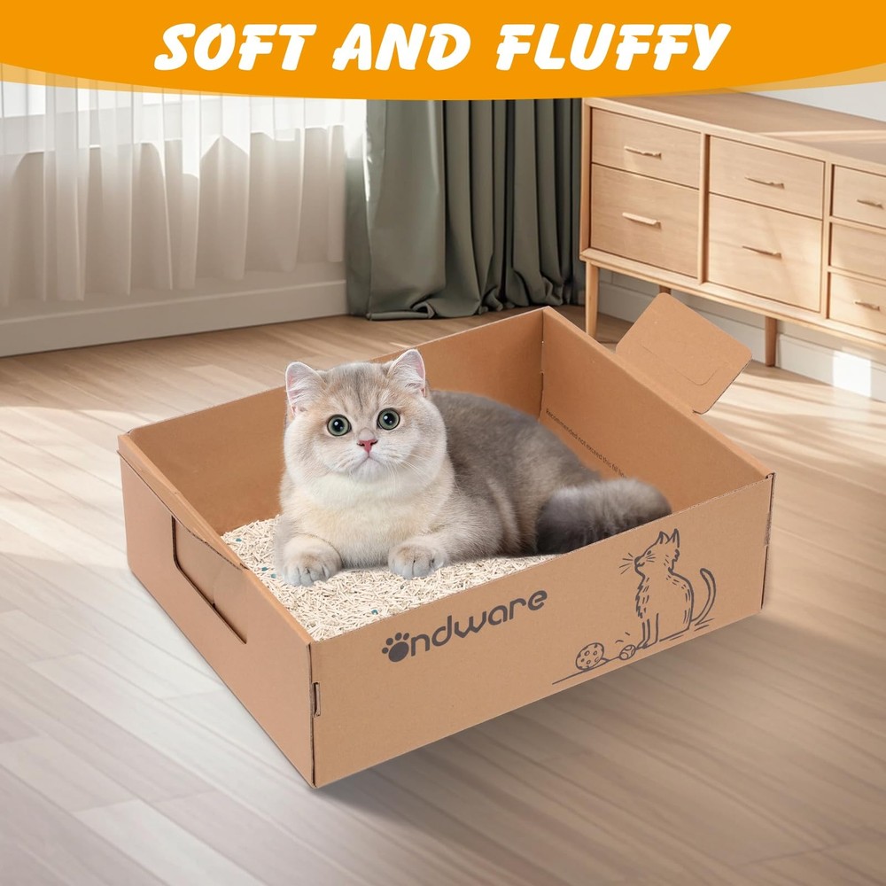 3PCS Disposable Foldable Cat Litter Box 17.5x13.6