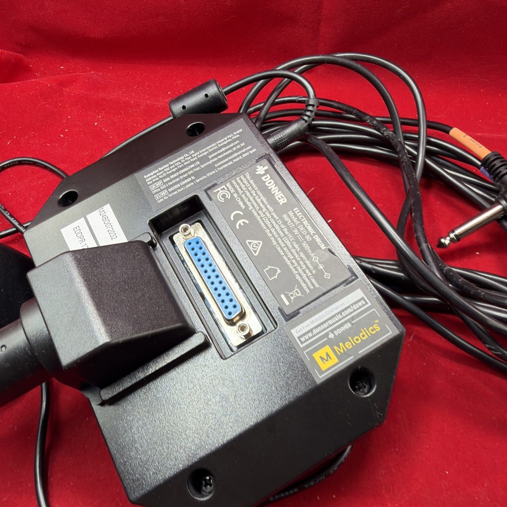 Electronic Drum Sound Module Donner DED-80 Cable Power Supply Wirring Cables