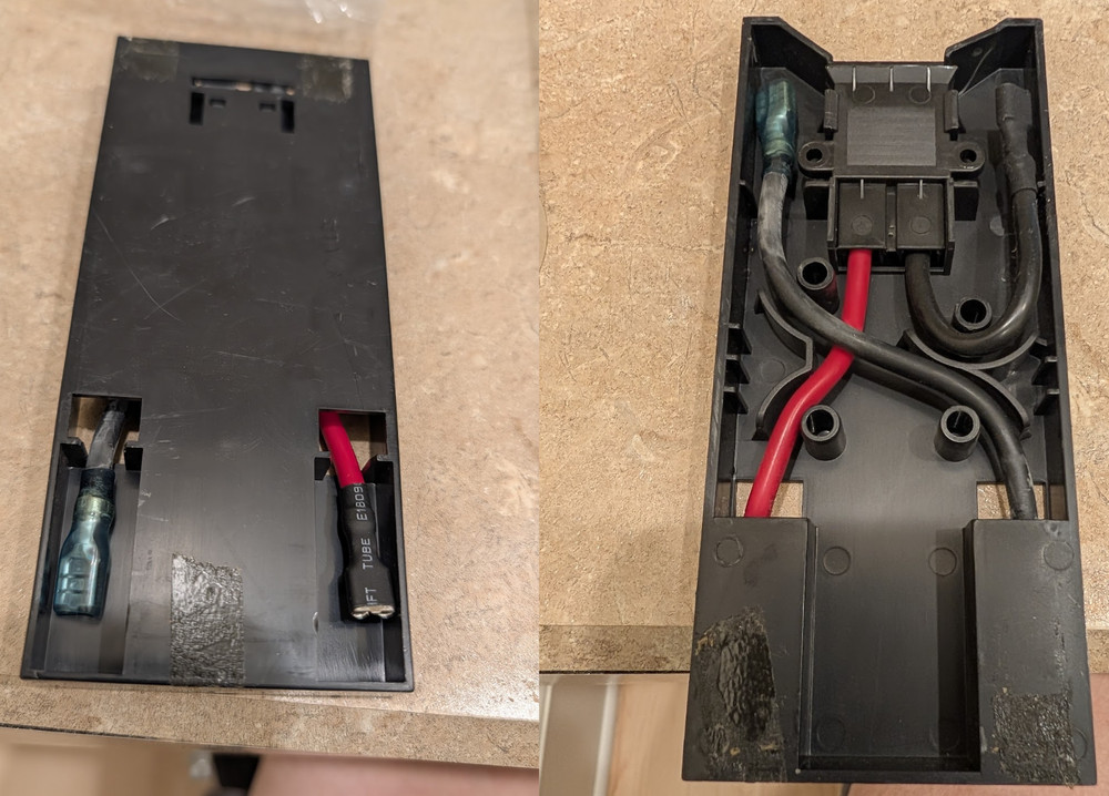 Pair (2) Genuine APC 876-0029A Battery Harnesses - OEM Solid Back Version