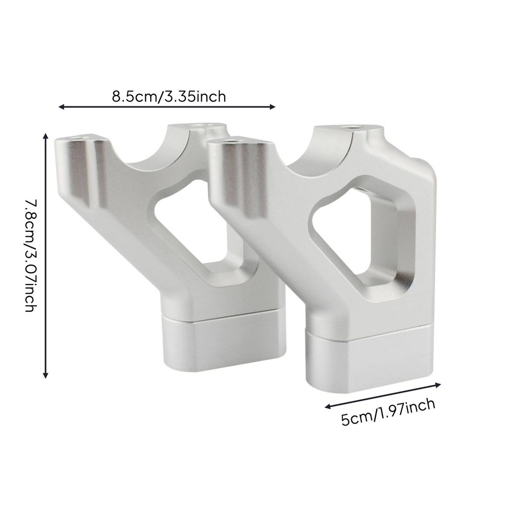 2 Pieces Handlebar Pullback Riser Easy Installation Handlebar Riser Kit