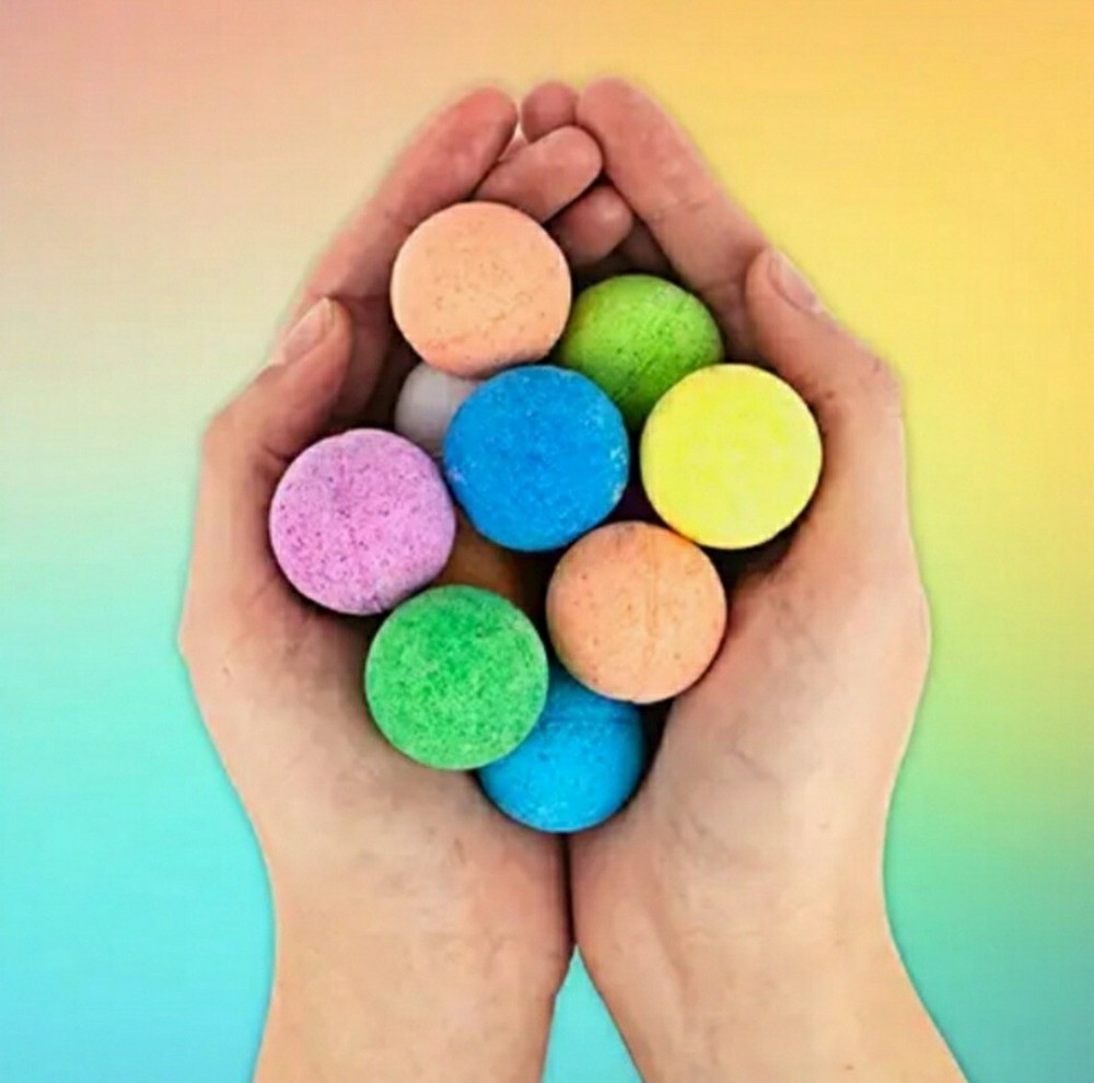 Rainbow Bath Bombs -Tropical Rainbow Scent