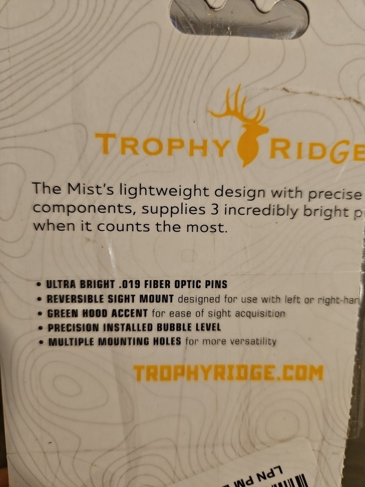 Trophy Ridge Mist 3-Pin Archery Sight-Open Box