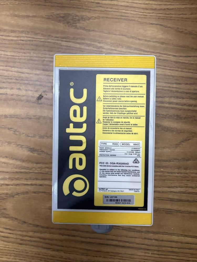 Autec Safety 654D Receiver