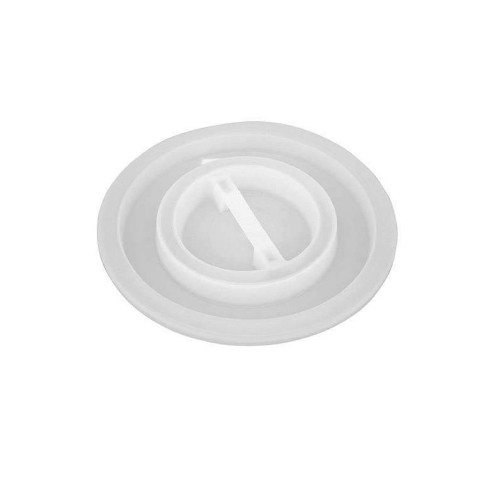 100 Liter White PVC Overlapping Waste Can Lid