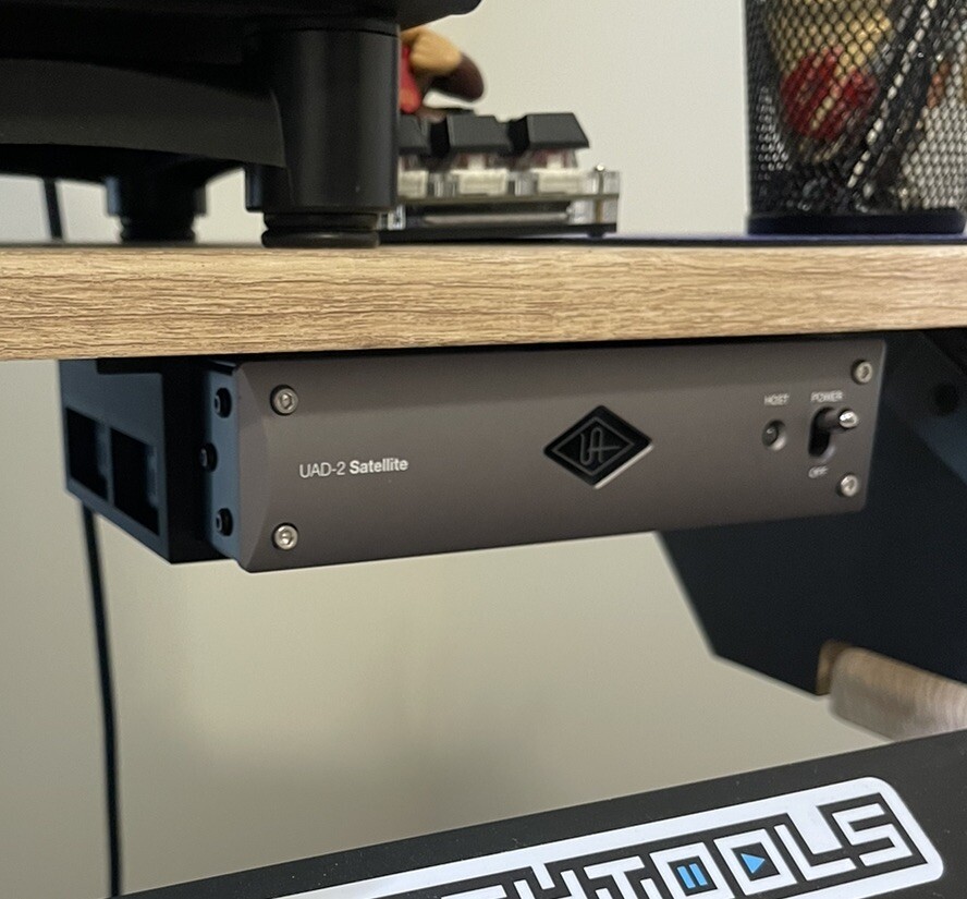 Universal Audio uad-2 satellite thunderbolt 3 Custom Bracket/Mount  Under Desk