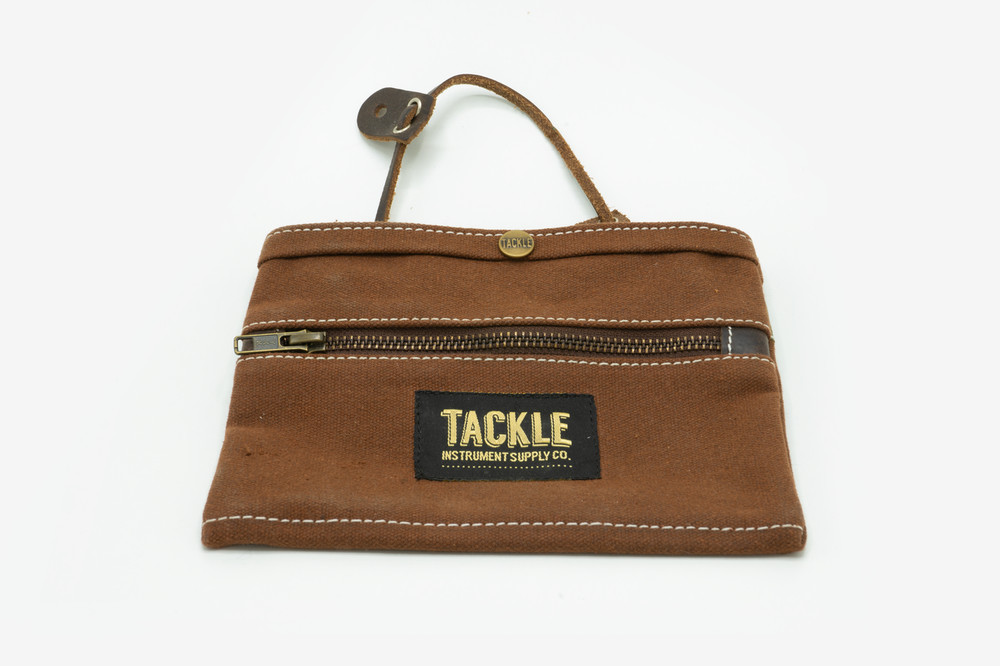Tackle Waxed Canvas Gig Pouch - Brown