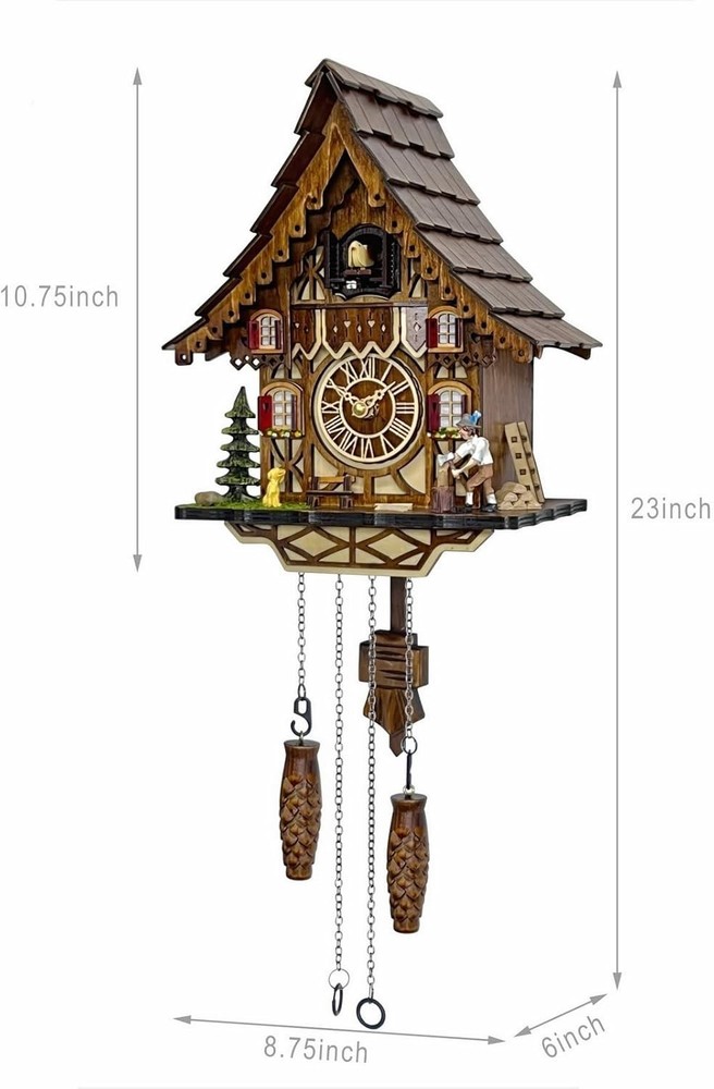 Handcrafted Black Forest Retro Cuckoo Clock