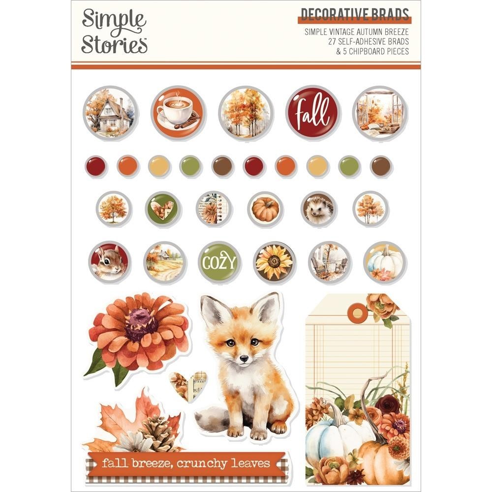 Simple Stories ~ AUTUMN BREEZE ~ Decorative Brads