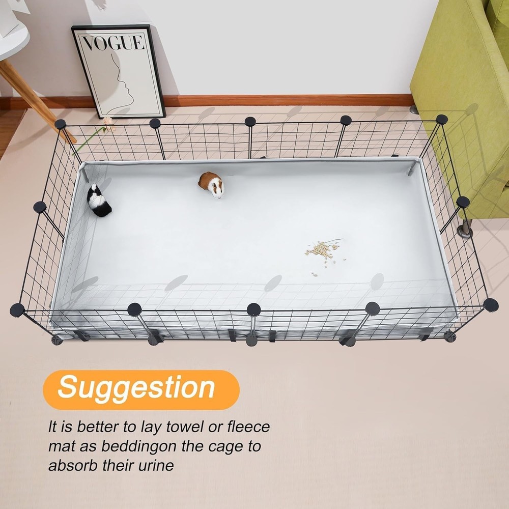 Multi-Purpose 12x36 Waterproof Cage Liner for Guinea Pig, Rabbit & Hedgehog