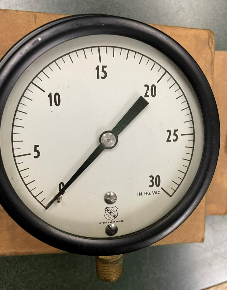 ASHCROFT 1012 3-1/2" VACUUM 1/4" NPT