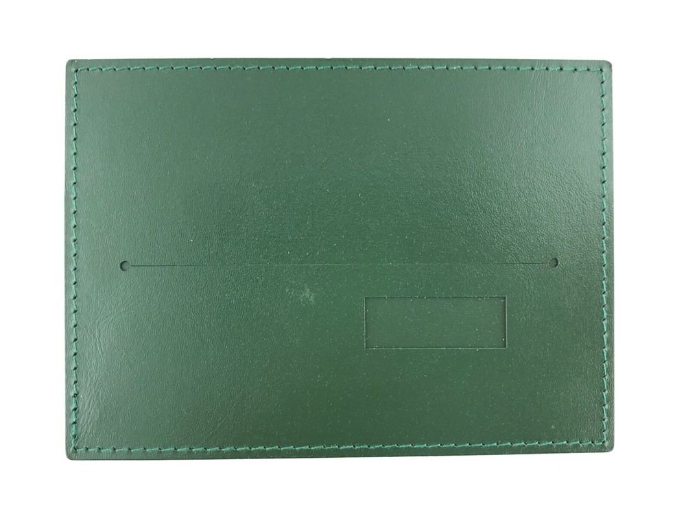 Rolex leather green wallet