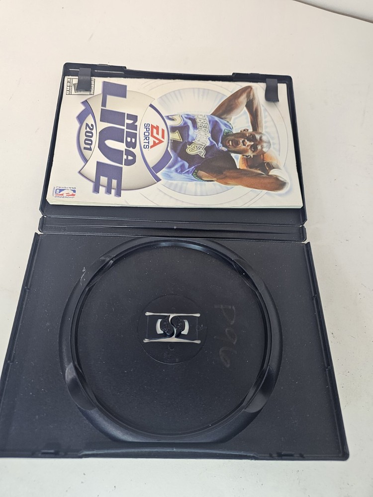 ps2 nba live 2001 case and manual only NO GAME