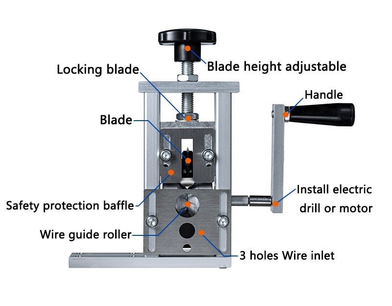 Waste Wire Stripping machine Waste Copper wire Peeling machine Wire Recycling Re