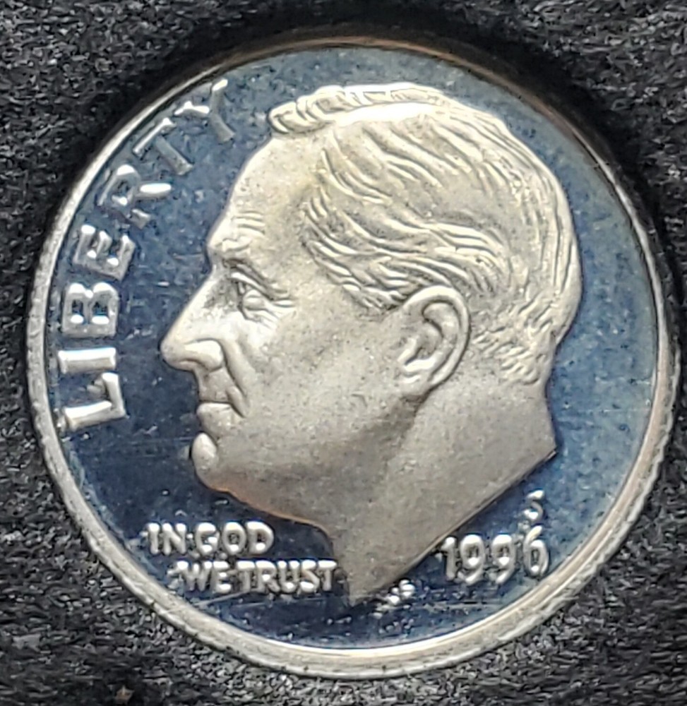1996-S Gem Proof Silver Roosevelt Dime - Recent Set Break
