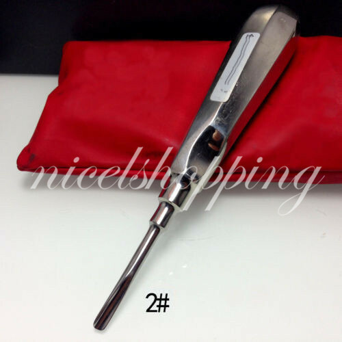 5 Pcs Dental Root Elevator Extracting Luxating Apical Loosen Tip Straight #1-#5