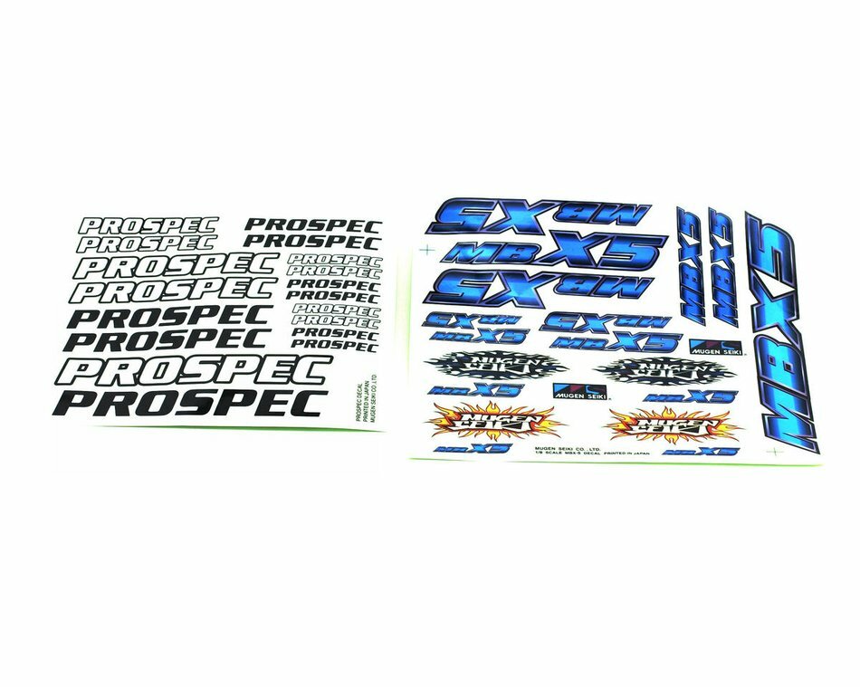 Vintage Mugen Seiki MBX-5 PROSPEC DECAL E0003