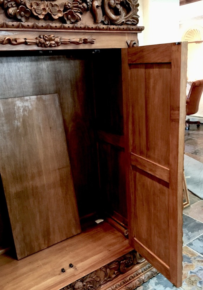 Antique Peruvian Baroque Armoire - Museum Collection quality.