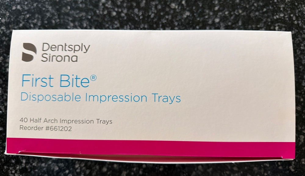 First Bite Disposable Impression Trays, Half Arch, 40/Box
