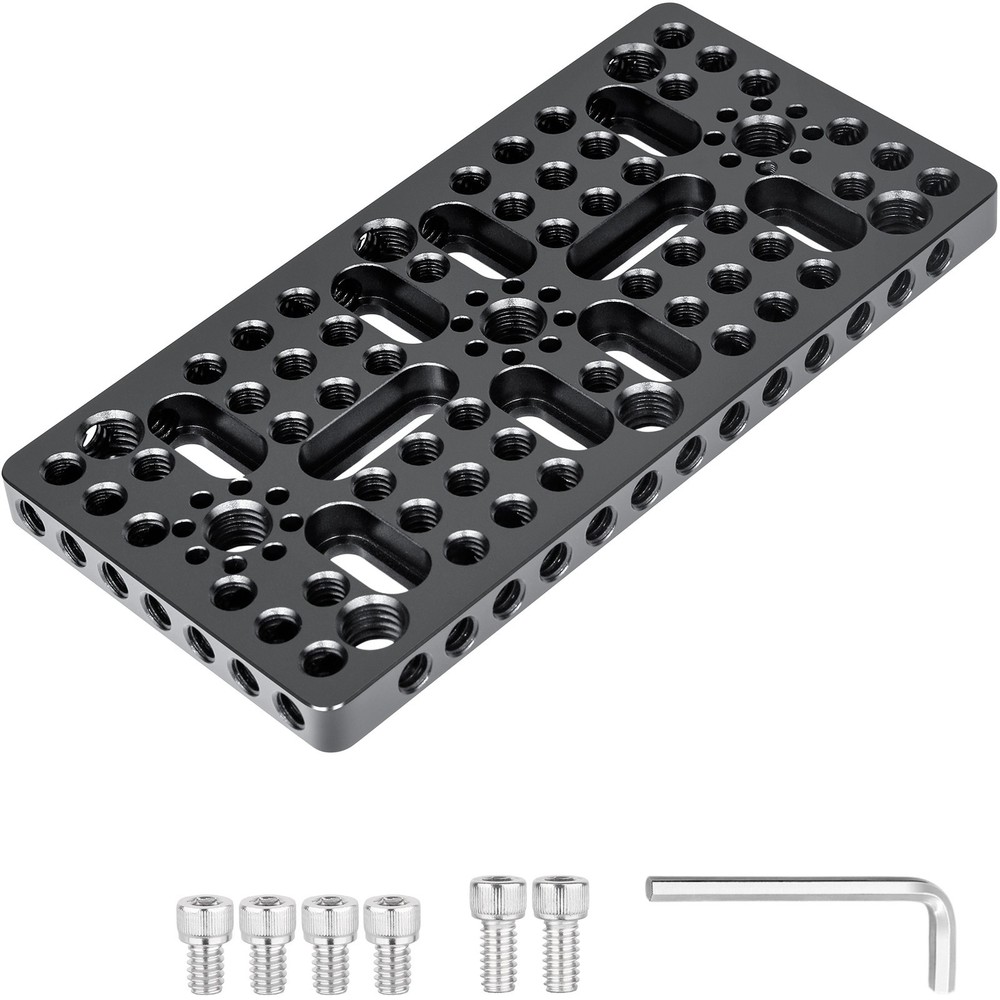 Multi-Function Mounting Plate Cheese Plate W/1/4" 3/8" Thread for Camera Tripod