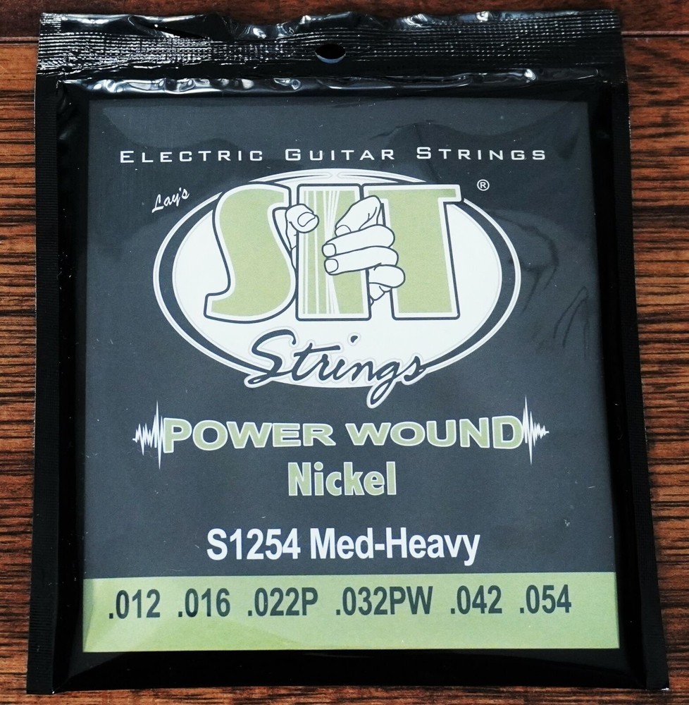 SIT S1254 Power Wound Nickel Custom Medium Heavy Guitar String Set 3 Pack