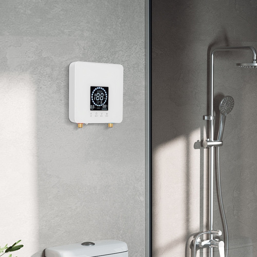 Instant Electric Water Heater with LED Display - Compact & Efficient