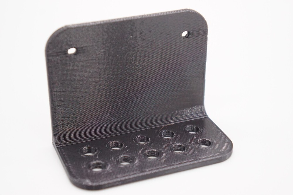 Wall Mount Needle File Holder for Organization/ Storage *Holds 10* (BLACK)