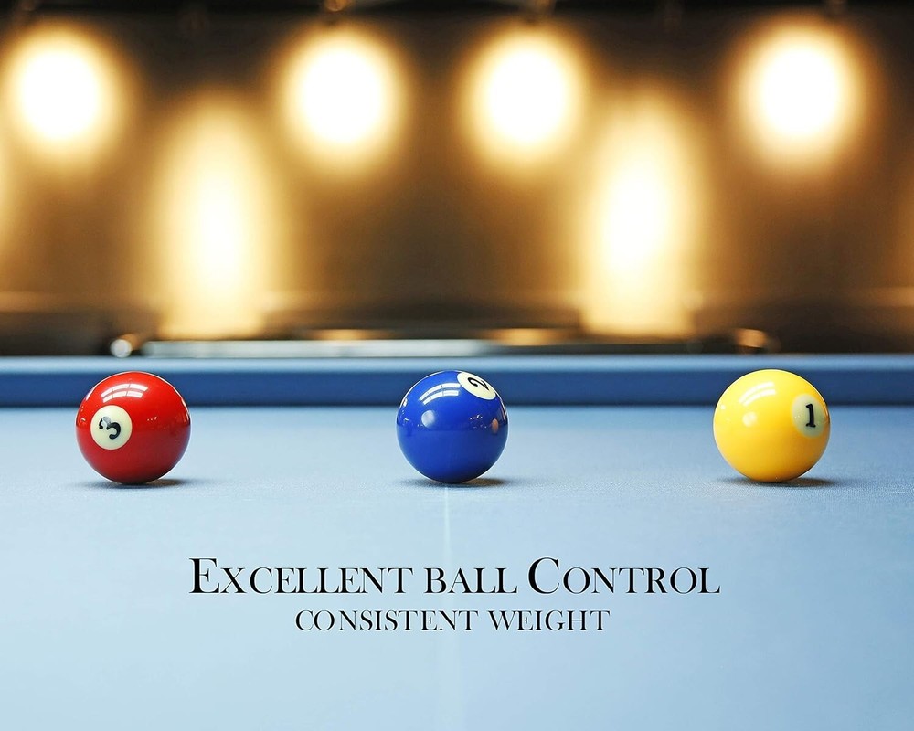 High-Quality Resin Pool Balls - Complete 16 Set for Enhanced Gameplay Experience
