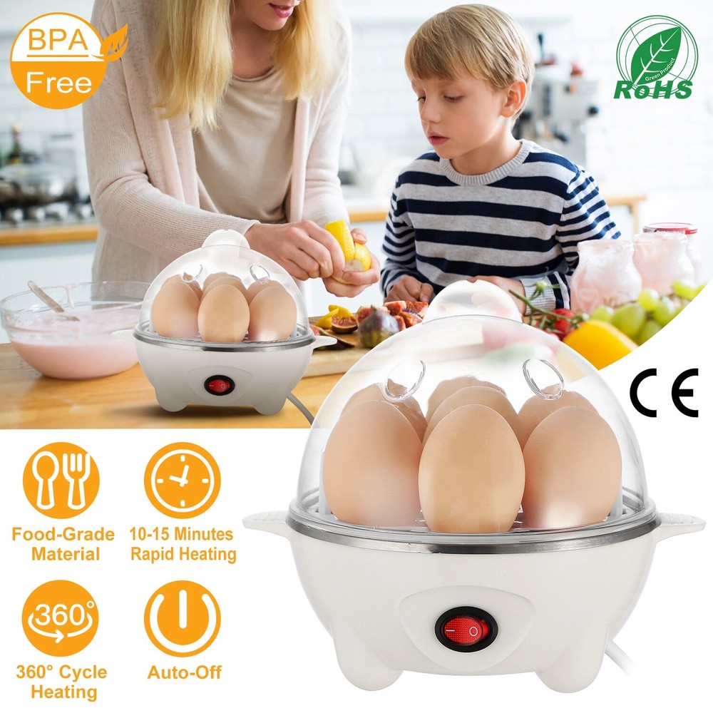 Rapid Egg Cooker: 7 Egg Capacity Electric Egg Cooker for Hard Boiled Eggs